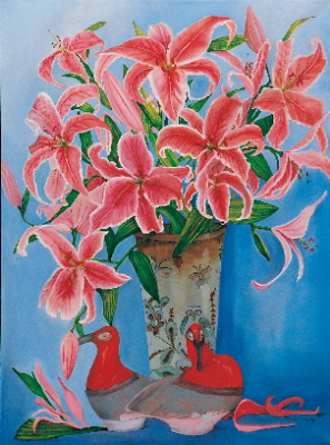 Lilies with Birds